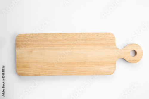chop board wooden isolated on white background