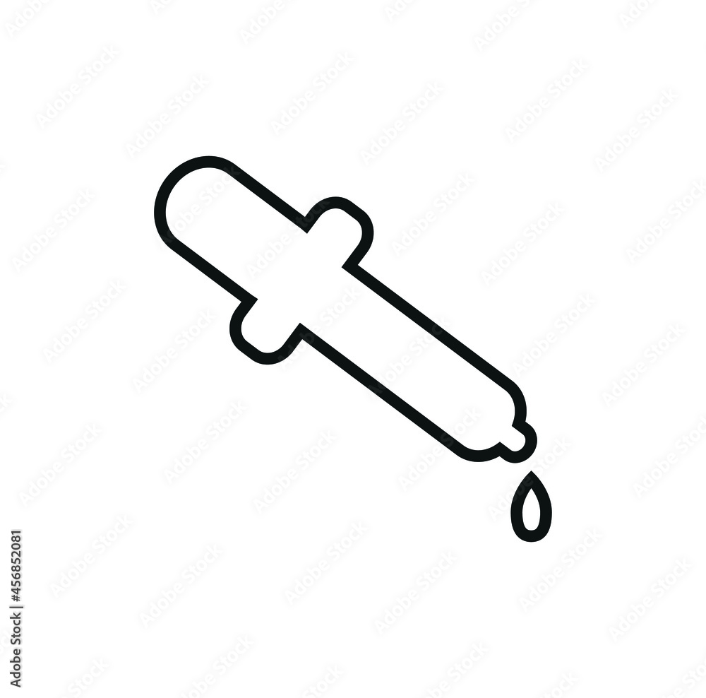 dropper icon, on white background