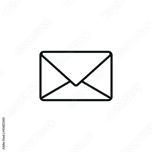 Obraz na płótnie message icon in the shape of an envelope, on white background w salonie