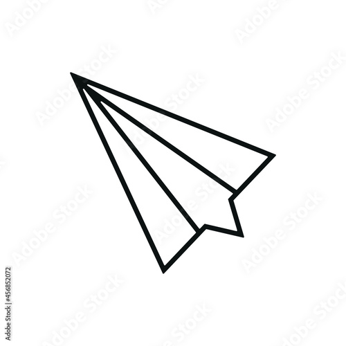 Obraz na płótnie paper plane icon, on white background w salonie