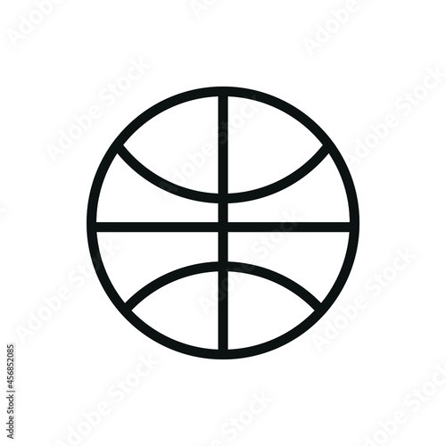 Obraz na płótnie basketball ball icon, on white background w salonie