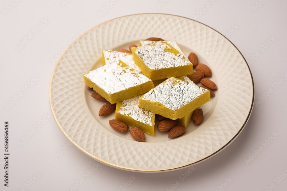 Badam Katli or Barfi or burfi