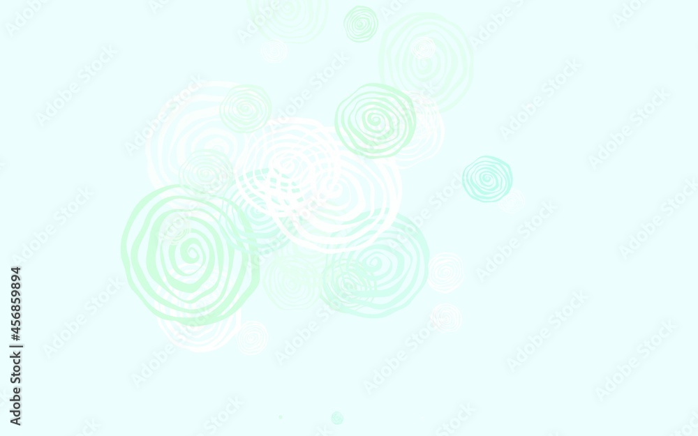 Light Green vector doodle background with roses. Light Green vector doodle background with roses.