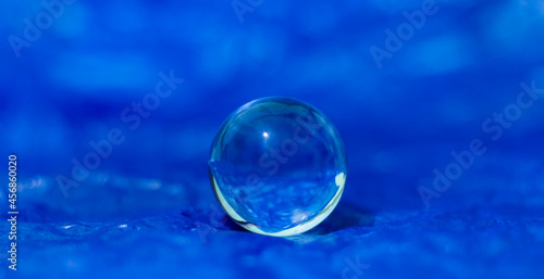 Crystal ball of magic and blue power.
