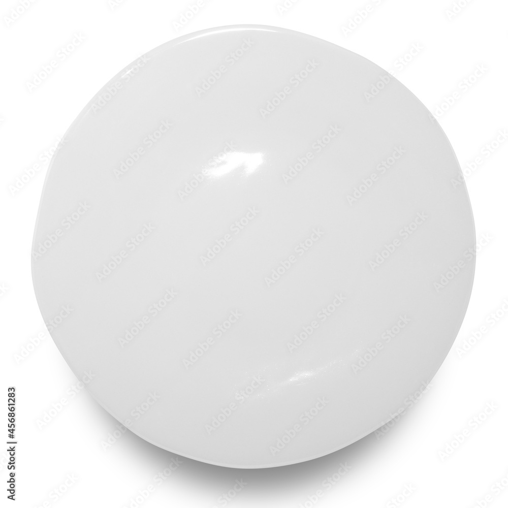 White circle ceramics plate isolated on white background. White circle ceramics plate isolated on white background.