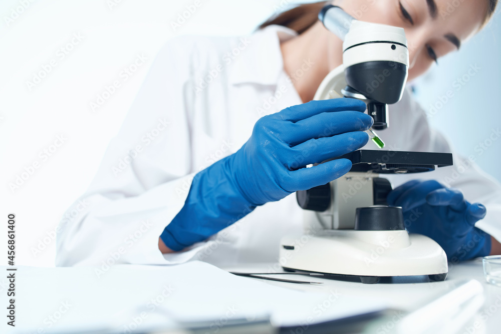 woman scientist laboratory microscope research medicine woman scientist laboratory microscope research medicine