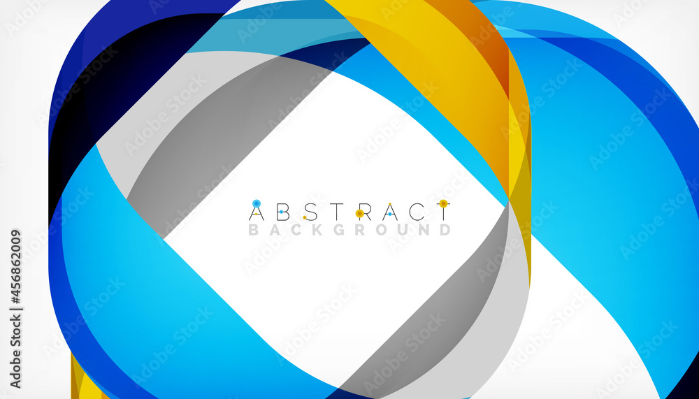Abstract square shape with overlapping waves, minimal geometric background. Vector Illustration For Wallpaper, Banner, Background, Landing Page Abstract square shape with overlapping waves, minimal geometric background. Vector Illustration For Wallpaper, Banner, Background, Landing Page
