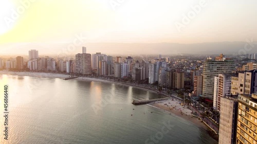 Wallpaper Mural Epic sunset over Sao Vincente, Brazil. Beach and Skyline. Torontodigital.ca
