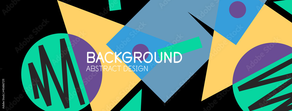 Abstract background with blocks, lines, geometric shapes. Techno or business concept for wallpaper, banner, background, landing page Abstract background with blocks, lines, geometric shapes. Techno or business concept for wallpaper, banner, background, landing page