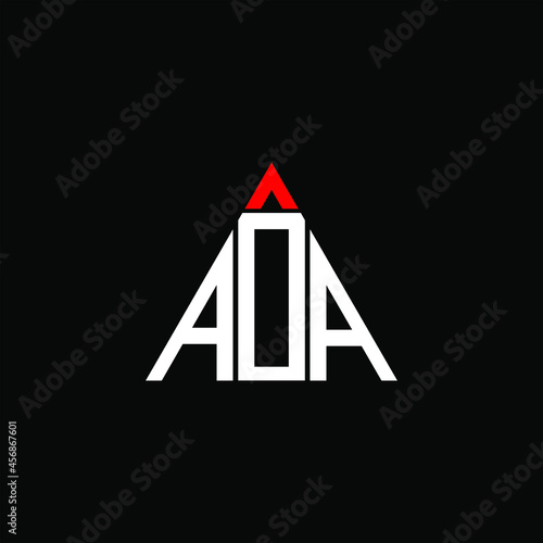 ADA letter logo creative design. ADA unique design, AOA letter logo creative design. AOA unique design


