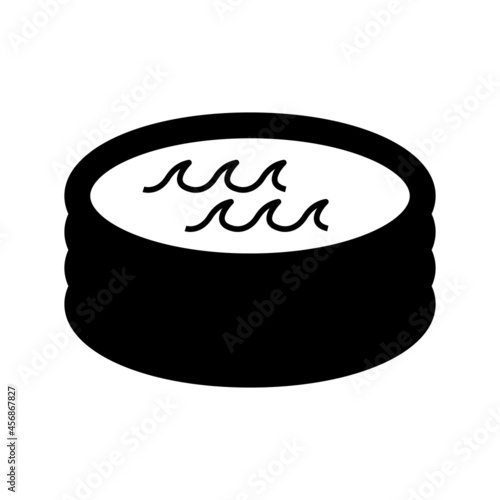 jacuzzi icon. Simple filled jacuzzi vector icon.