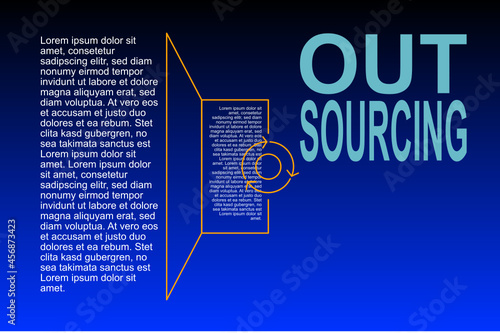 Auslagerung von Aufgaben outsourcing