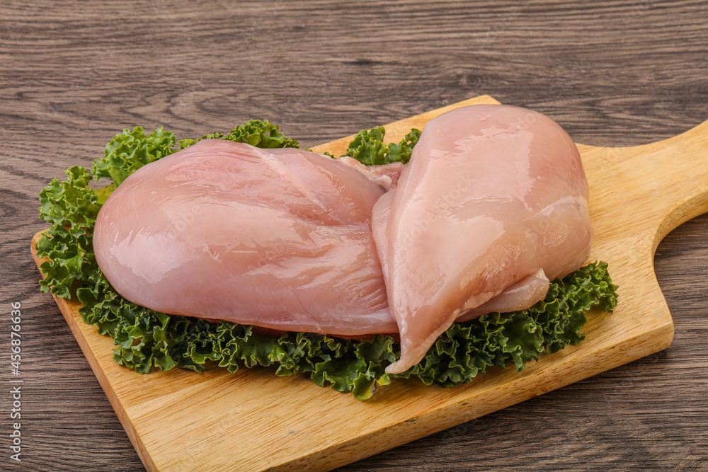 Raw chicken breast for cooking Raw chicken breast for cooking