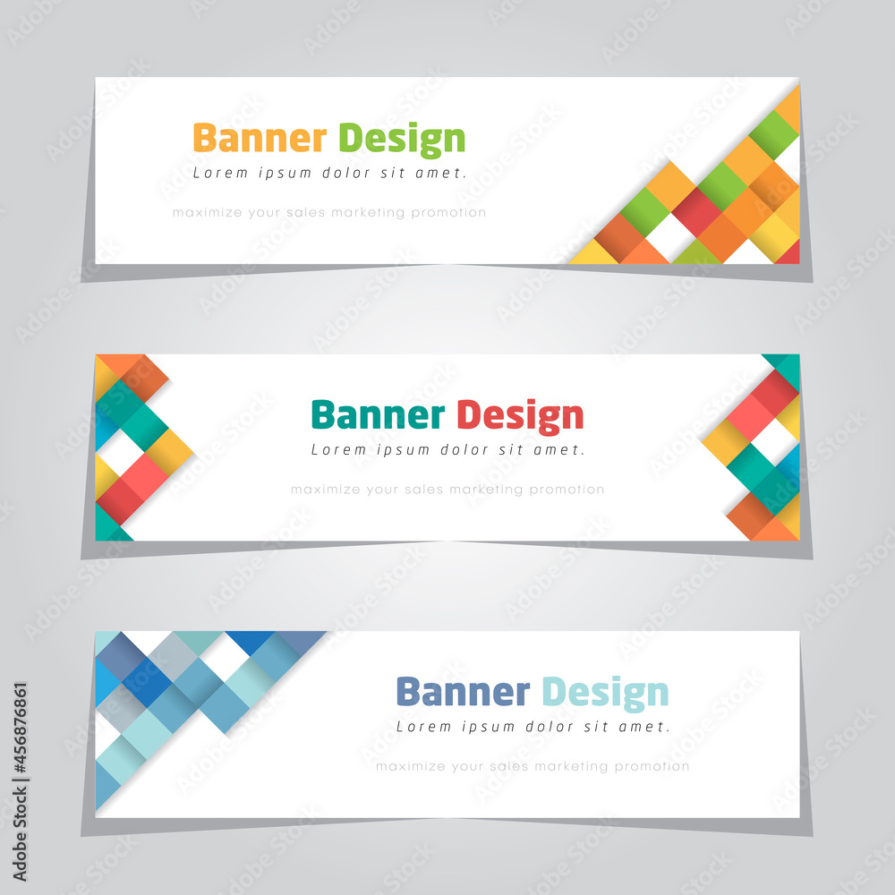 Template Banner Organic Shapes Square Advertising Marketing Promotion Vector Background