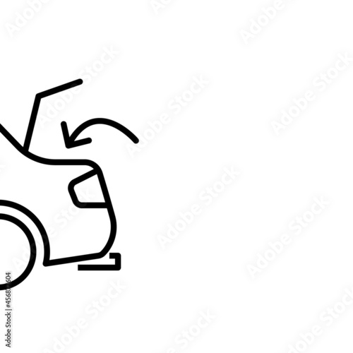 car with open trunk icon. Vector
