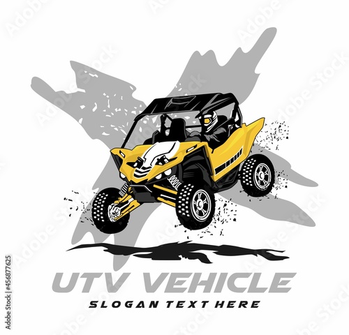 utv logo design icon vector