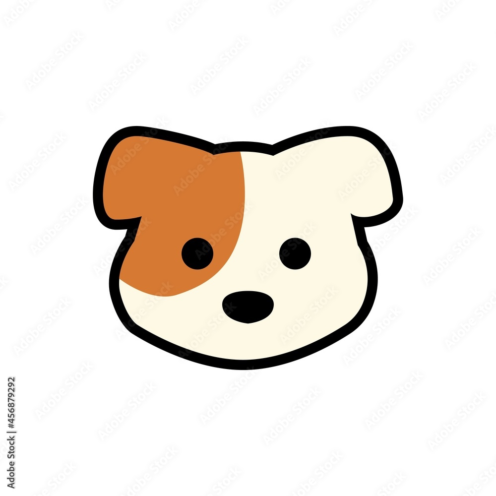 Cute Puppy Head Cartoon Illustration. Animal Dog Face Icon Vector Design Cute Puppy Head Cartoon Illustration. Animal Dog Face Icon Vector Design
