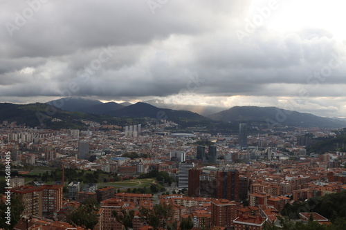 Clouds over the city of Bilbao