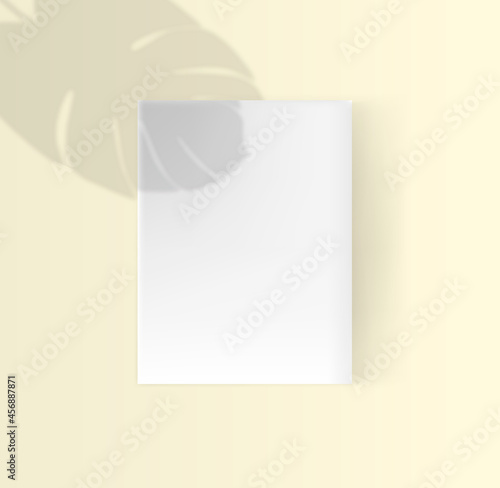 White box mock up model 3D top view with shadow. Vector isolated blank cardboard open or white paper matchbook container box package template on transparent background.