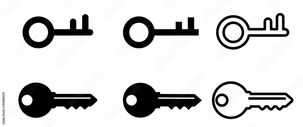 Vector Key Icon Set Vector Key Icon Set