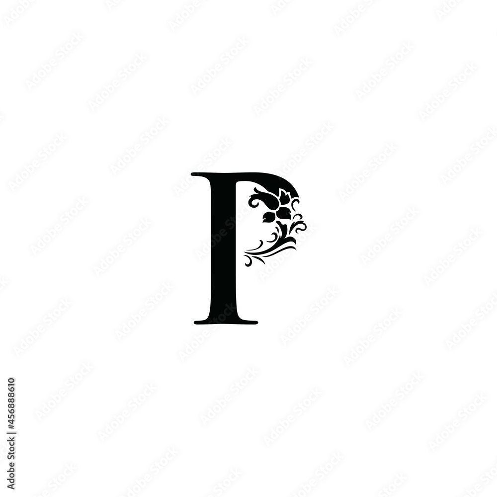P Letter Initial Logo Vector P Letter Initial Logo Vector