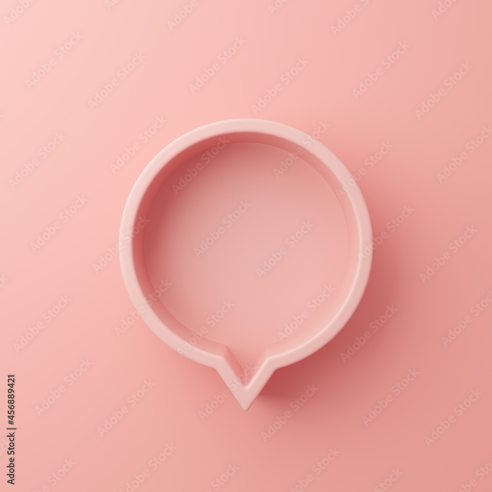 Message bubble frame with empty space. 3d rendered image. Message bubble frame with empty space. 3d rendered image.