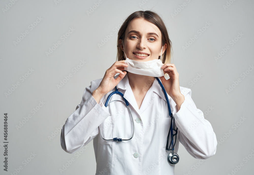 nurse in a white robe health care Professional nurse in a white robe health care Professional