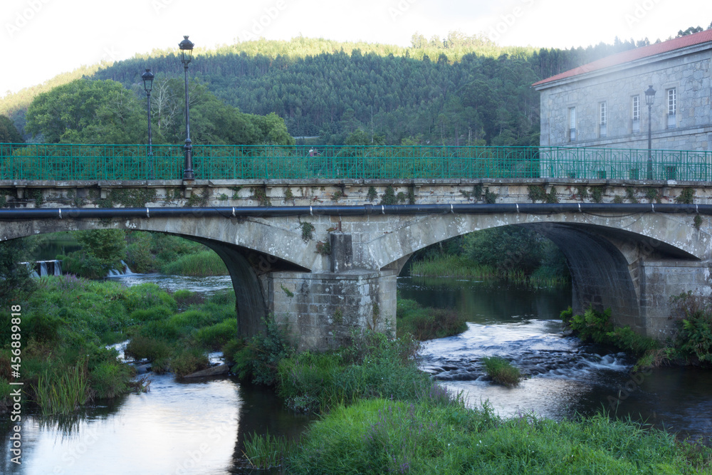 Fototapeta premium Bridge over river. Old bridge