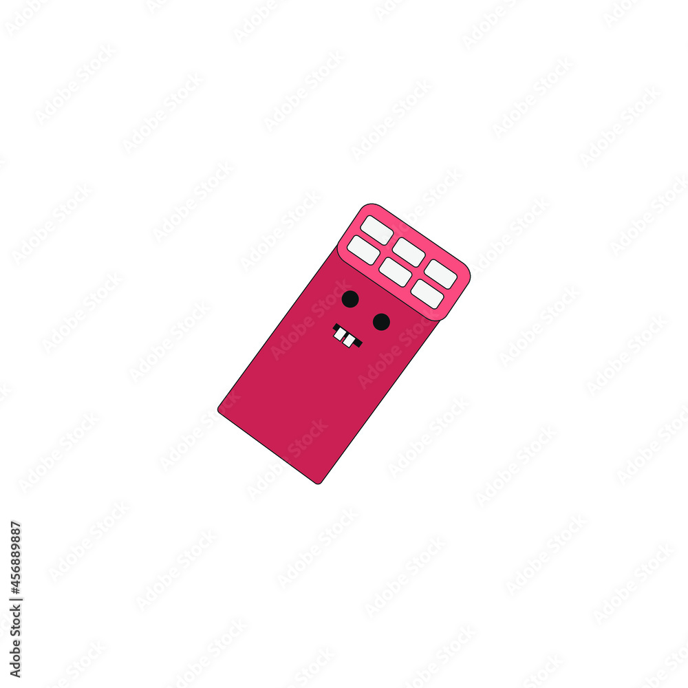 brick drawing icon, on white background