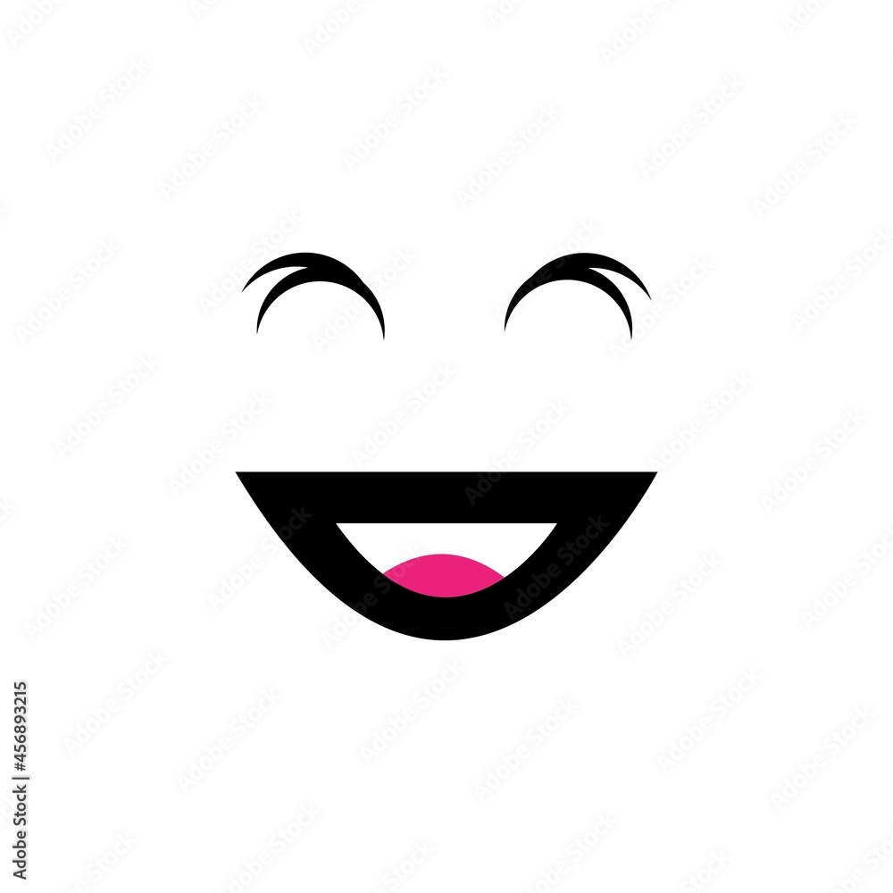 Smile icon logo vector