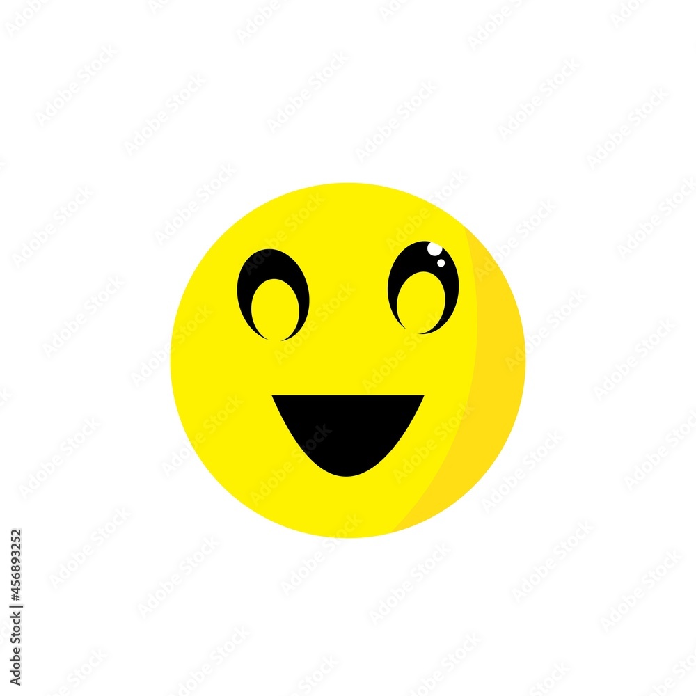 Fototapeta premium Smile icon logo vector