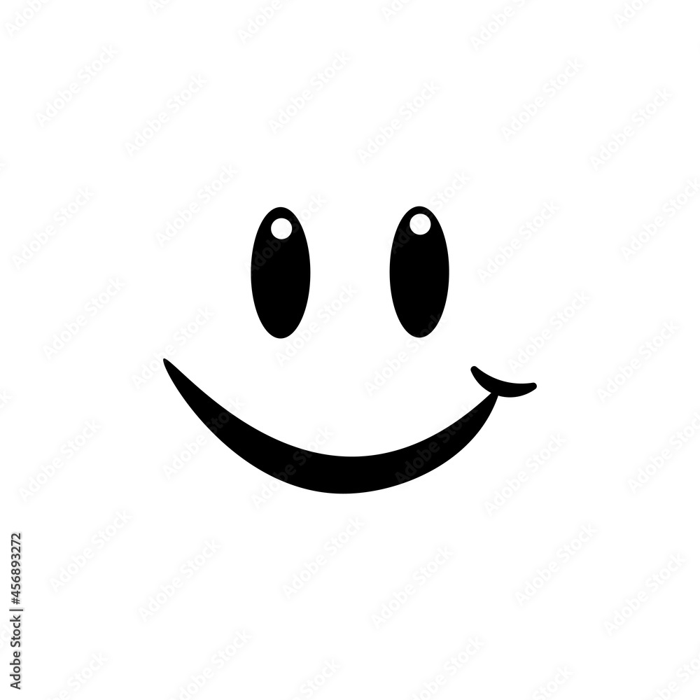 Smile icon logo vector Stock Vector | Adobe Stock