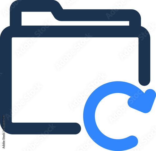 Folder restore Isolated Vector icon which can easily modify or edit

