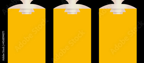 Illuminated high light, text message background for banner, poster and flyer, advertising and announcement. Yellow ray, illuminated board. Vector illustration