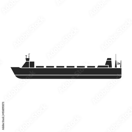 Stampa su Tela Barge vector icon