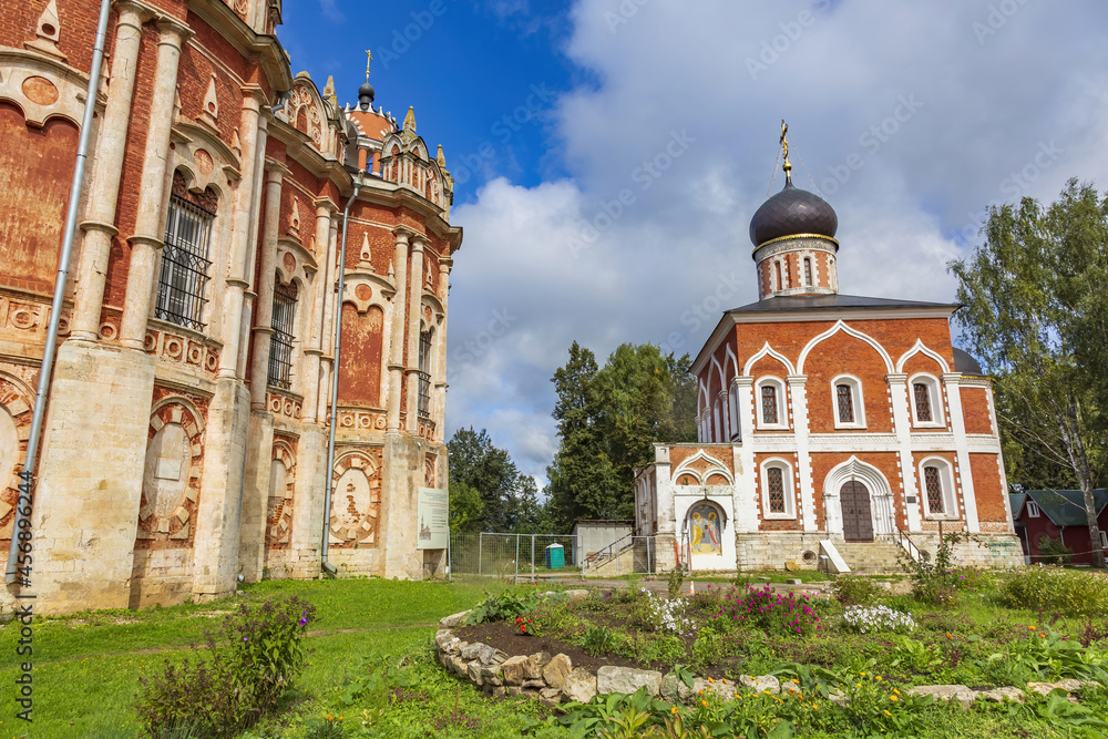 Exterior of the Orthodox Church of Peter and Paul of the early 19th century. Mozhaysk, Russia