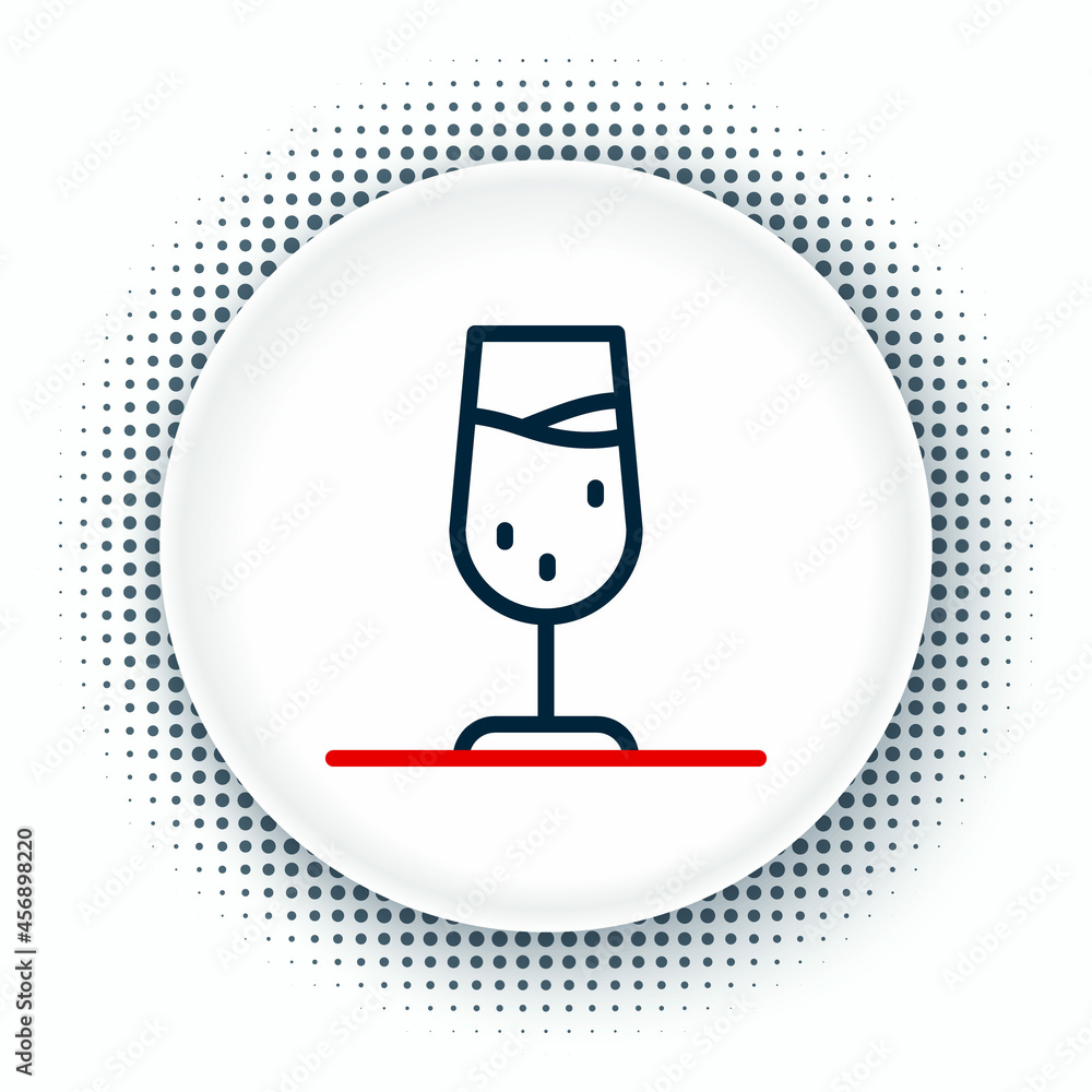Line Wine glass icon isolated on white background. Wineglass sign. Colorful outline concept. Vector Line Wine glass icon isolated on white background. Wineglass sign. Colorful outline concept. Vector