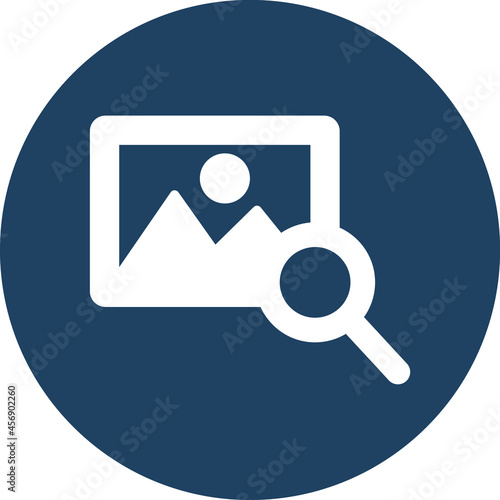 Photo search Isolated Vector icon which can easily modify or edit

