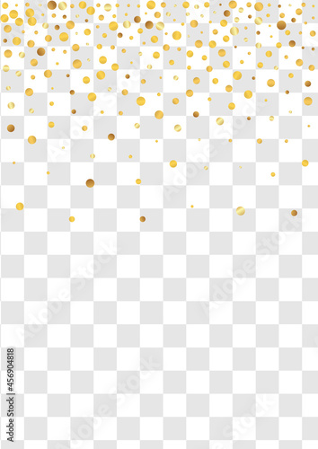 Golden Shine Abstract Transparent Background.