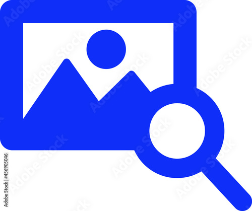 Photo search Isolated Vector icon which can easily modify or edit

