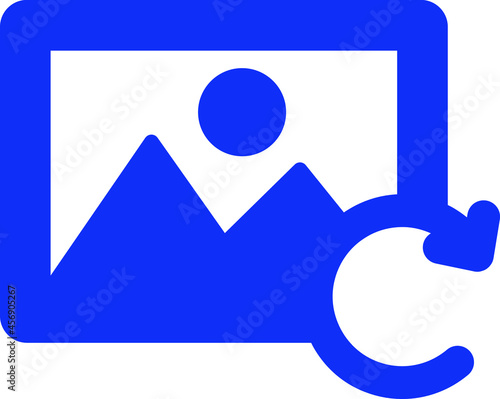 Image restore Isolated Vector icon which can easily modify or edit

