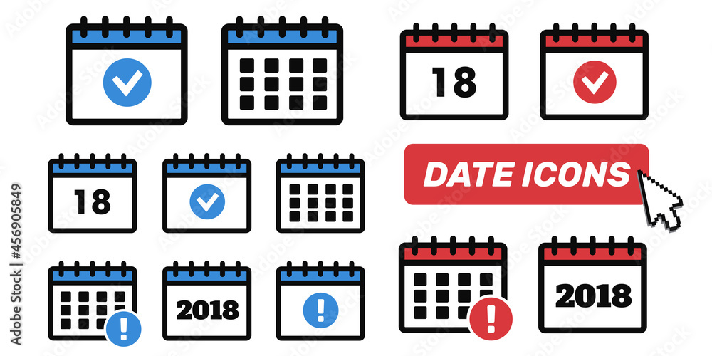 Calendar Icons. Event add delete progress Calendar Icons. Event add delete progress