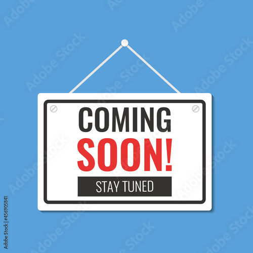 coming soon business icon vector