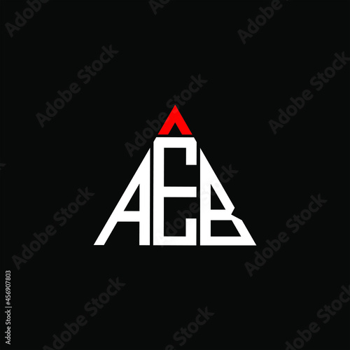 AEB letter logo creative design. AEB unique design
 photo