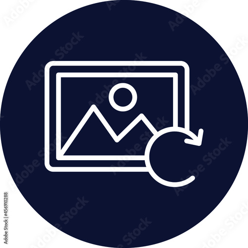Image restore Isolated Vector icon which can easily modify or edit

