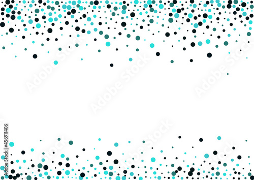 Turquoise Shine Carnival Vector  White