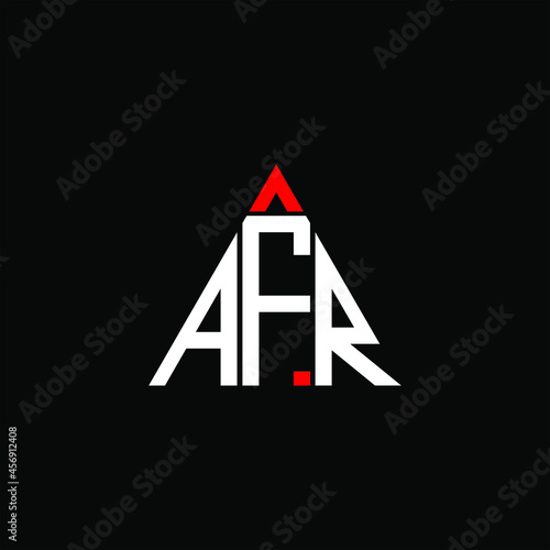 AFR letter logo creative design. AFR unique design
 photo