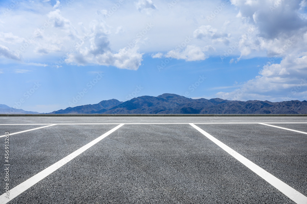 Road and mountain natural scenery under blue sky.Outdoor road background. Road and mountain natural scenery under blue sky.Outdoor road background.