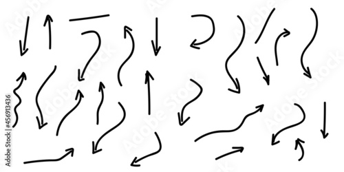 Page turn or back arrow flat vector set