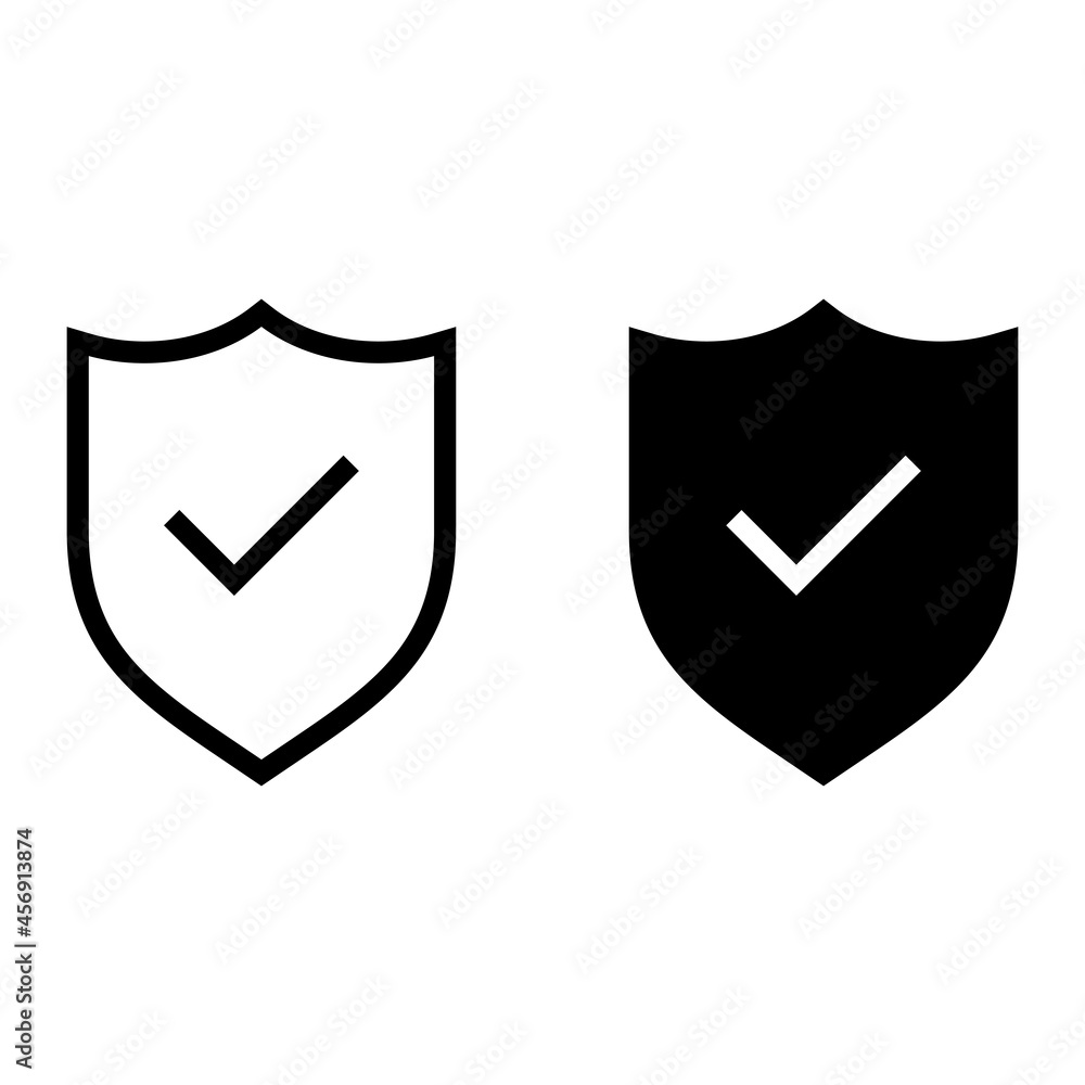 shield icon with checkmark. Shield icon with tick shield icon with checkmark. Shield icon with tick